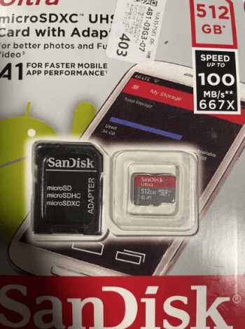 Карта памяти 512GB SanDISK карта памяті 512GB флешка 512GB до телефон