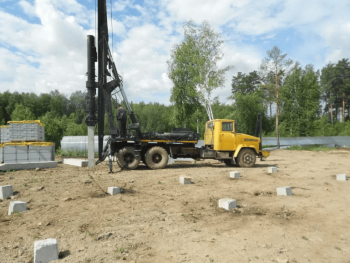 Забивка свай, давим. Испытания. Сваи. (Забити палі, забить сваи)