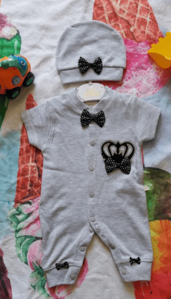 Детский костюм человечек с шапкой 56р