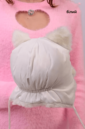 Зимняя шапочка с ушками, 4-7 месяцев