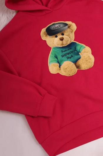 Тёплый спортивный костюм-фуксия, 140-146-152 см