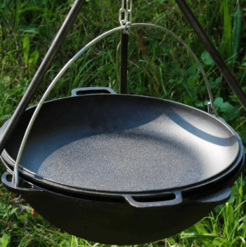 Казан чугунный азиатский 4-15л. Казанок татарский. Крышка Сковородка