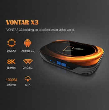 ТВ-приставка Vontar X3 Amlogic S905x3 4/32Гб