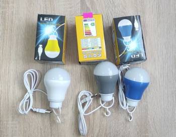 Яркие Led лампы 12 V на 5,9,15 W от аккумулятора, лампы 5 V на 7 W
