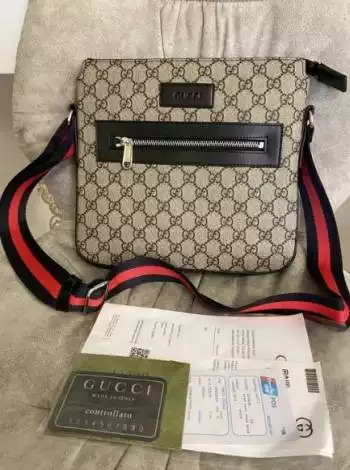 Мужская сумка планшетка Gucci через плечо в стиле гучи Турция
