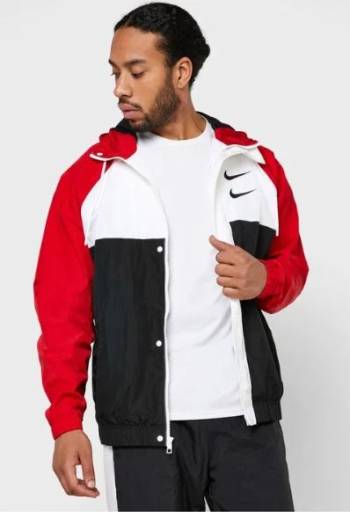 Ветровка Nike Big double Swoosh Jacket нейлоновая куртка найк красная