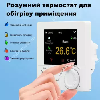 Термостат wi fi для котла теплый пол программатор терморегулятор