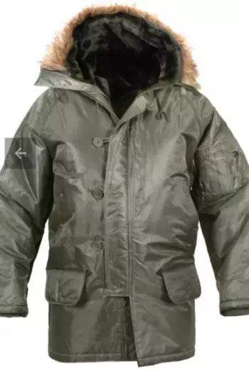 Зимняя куртка аляска серо-зеленая Rothco N-3B
