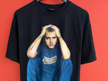 Eminem Vintage Merch оригинал мужская футболка мерч размер L Б У