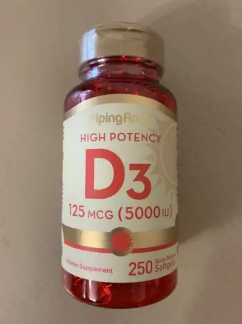 Вітамін D3 125 мкг, 5000 IU, 250 капсул США.