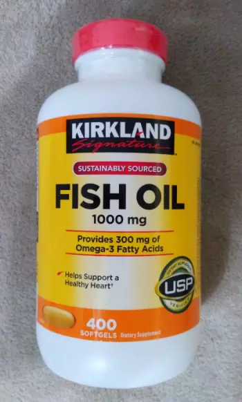 Омега-3, риб'ячий жир, 400 капсул Kirkland США.