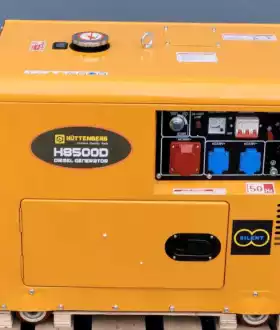 Генератор дизельный 6-8кВт трьохфазный Электростанция Hüttenber H8500D