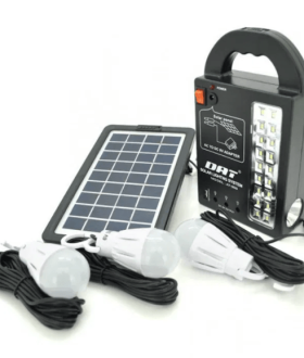 Портативная батарея Фонарь Повербанк Солнечная Панель с Фонариком