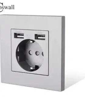 Розетка юсб usb с зарядным устройством чёрная coswell