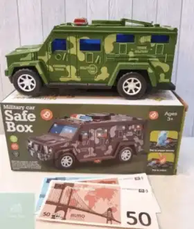 Копилка Сейф детский Машина полиции Hummer Piggy bank