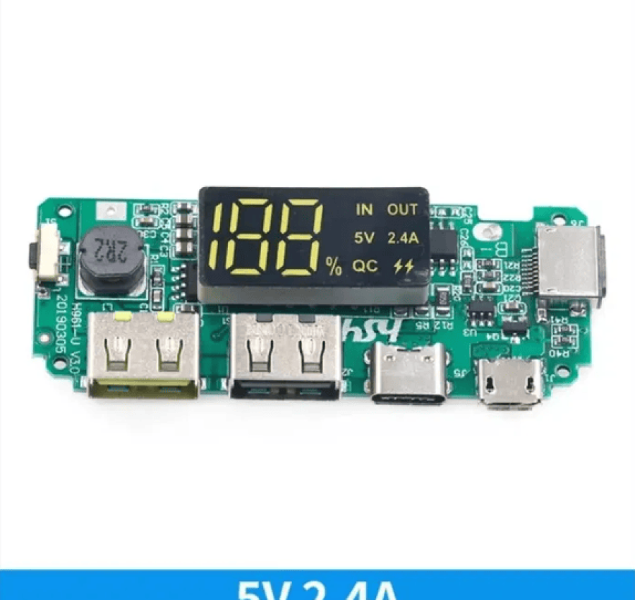 Плата повербанка модуль 2.4 а контролер швидка зарядка