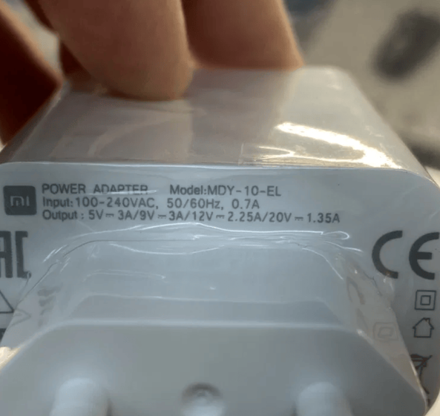 Зарядка Xiaomi MDY-10-EL QC быстрая зарядка 5