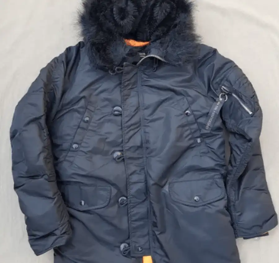 АЛЯСКА PARKA N-3B SLIM FIT Black Alpha Industries