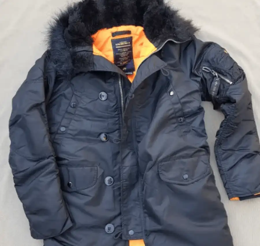АЛЯСКА PARKA N-3B SLIM FIT Black Alpha Industries 4