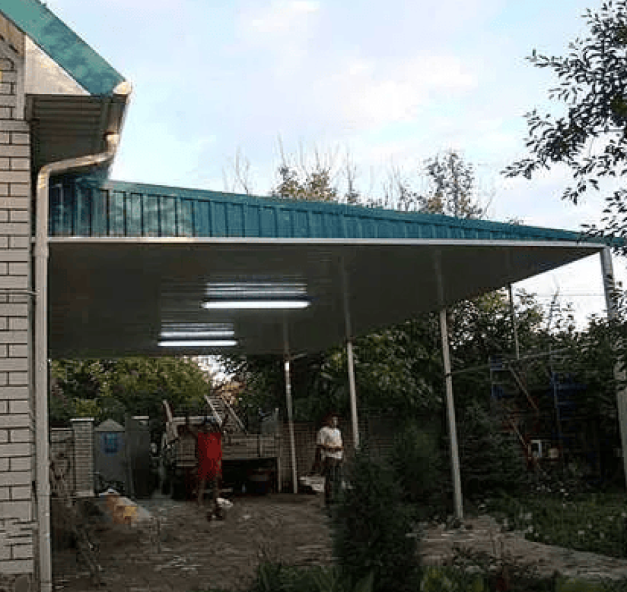 Навес для автомобиля изготовление, строительство, монтаж, ремонт 7