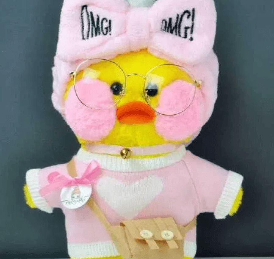 Мягкая игрушка Уточка лалафан Утка Лалафанфан Каченя Lalafanfan хаги