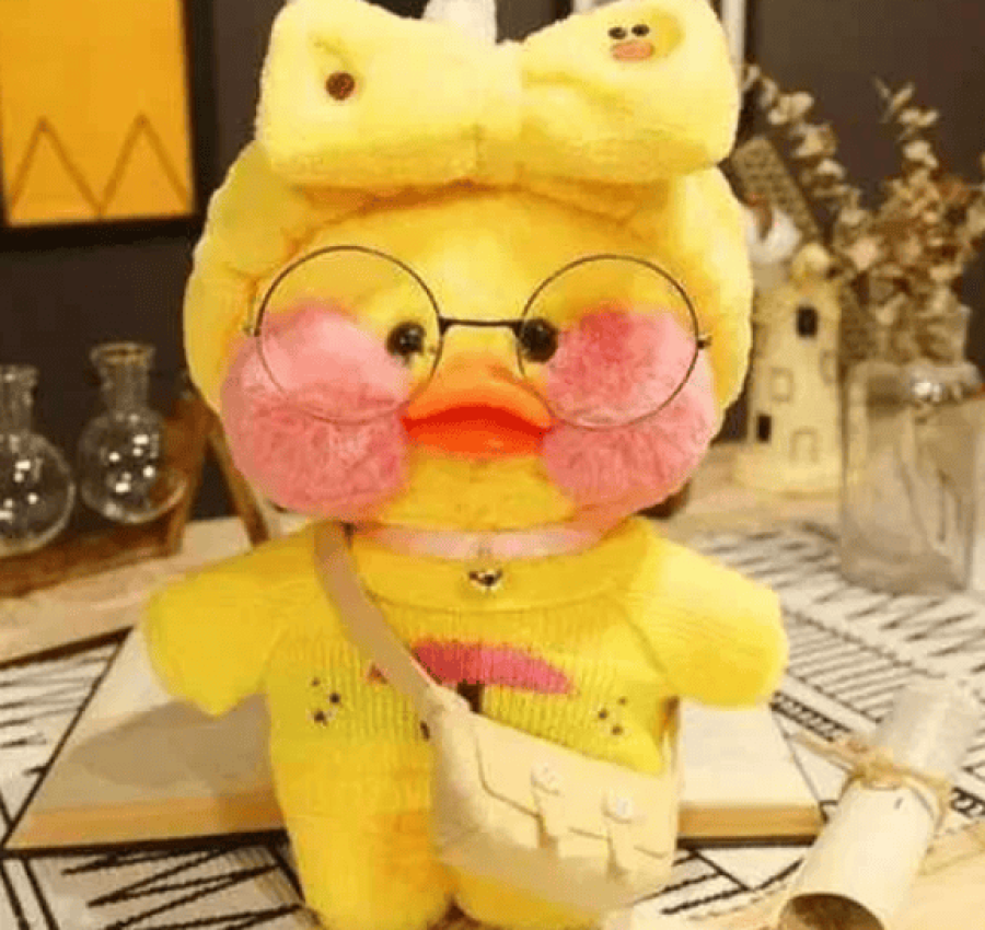 Мягкая игрушка Уточка лалафан Утка Лалафанфан Каченя Lalafanfan хаги 2