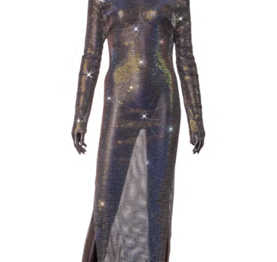 Платье кольчуга стразы сваровских 3
