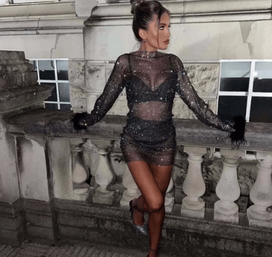 Платье кольчуга стразы сваровских 5