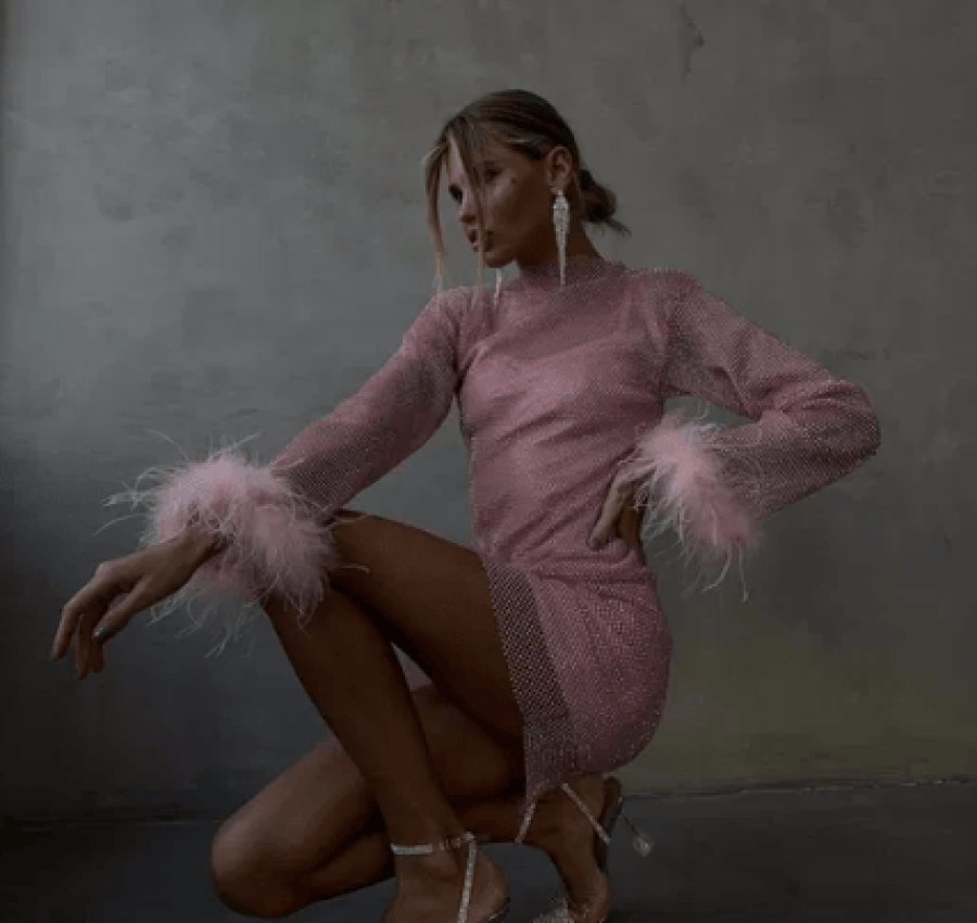 Платье кольчуга стразы сваровских 6