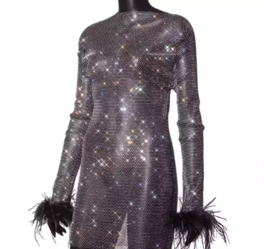 Платье кольчуга стразы сваровских 7