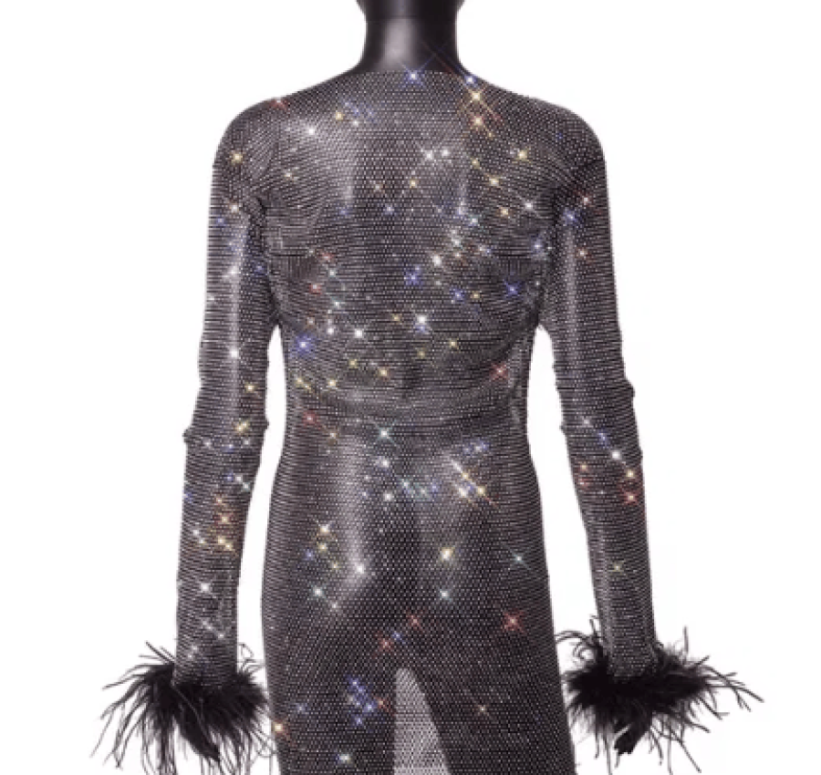 Платье кольчуга камни сваровских 3