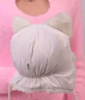 Зимняя шапочка с ушками, 4-7 месяцев