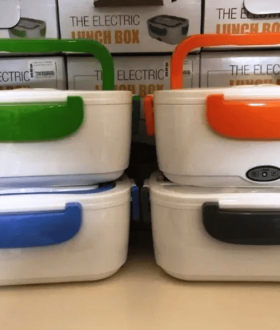 Ланч бокс с электро подогревом судок судочек термос контейнер для еды.