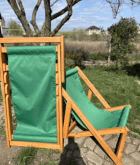 Шезлонг деревянный бук, берест.