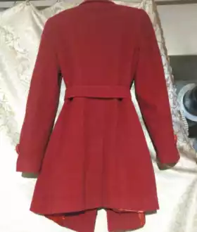 Кашемірове пальто жіноче червоне