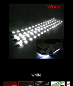 Лед лента 30см 15 диодов/LED подсветка в силиконе, влагозащита