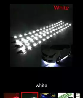 Лед лента 30см 15 диодов/LED подсветка в силиконе, влагозащита