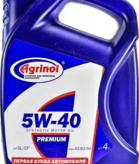 Моторное масло Агринол (синтетика) 5w-40 / 5w-30 4л