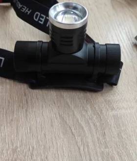 Фонарик налобный с аккумулятором 18650 Ліхтарик налобний