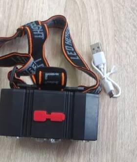 Фонарик светодиодный налобный, ліхтарик налобний