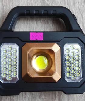 Фонарь-Повербанк с солнечной батареей Фонарик для кемпинга