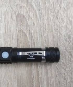 Фонарик, ліхтарик світлодіодний Shustar на акумуляторі 18650