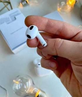 Lux Наушники Apple AirPods 3 gen White+ чехол у подарок