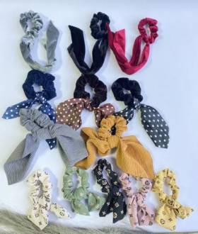 Резинка твилли, платком тканевая кожа Луи бант