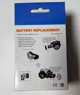 Ліхтарик налобний на батарейках