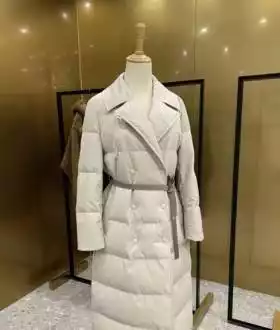 Пуховик maxmara с норковым капюшоном