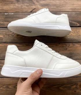 Мужские мокасины кеды Stiili White 40-45 Чоловічі мокасини кеди