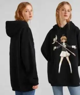 Bershka худи свитшот толстовка кофта аниме Sakura