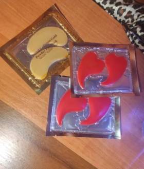 Гелеві патчі сердечка набір роликовий масажер і скребок спрей-міст