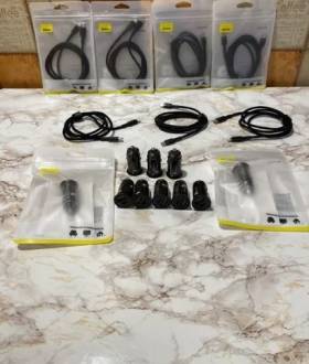 Автомобільний зарядний пристрій Baseus+кабель